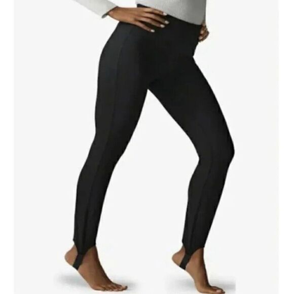 Boston Proper‎ Black Stirrup Leggings Women’s Size Medium Pull On Stretch Pants - Picture 1 of 9